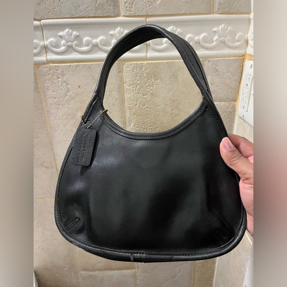 COACH 9027 MINI ERGO HOBO SOHO SATCHEL TOP HANDLE CLASSIC BLACK Y2K BAG VTG